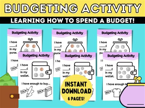 year 6 budgeting lesson.